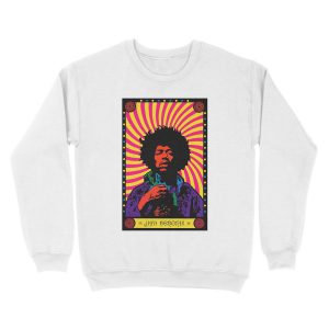 Alternative view of Psychedelic Jimi (HD) Unisex Crewneck Sweatshirt