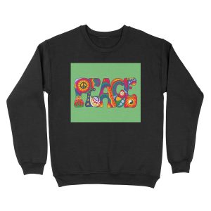 Psychedelic Peace Unisex Crewneck Sweatshirt