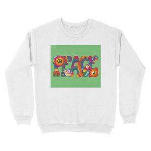 Alternative view of Psychedelic Peace Unisex Crewneck Sweatshirt