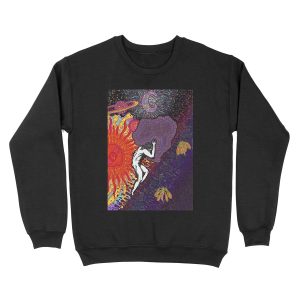 PSYCHEDELIC TRIPPY HORROR VACUI MYTH OF SISYPHUS - full colour Unisex Crewneck Sweatshirt