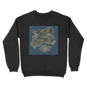 PUBG Erangel Rework 8192x8192 Unisex Crewneck Sweatshirt