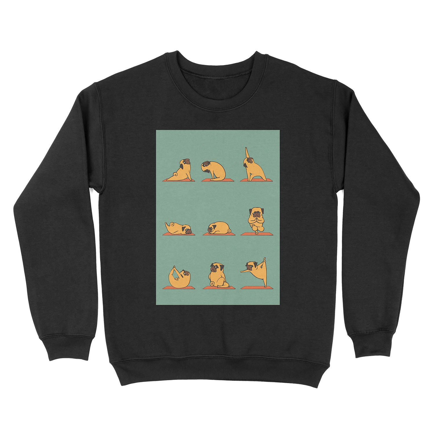 Pug Yoga Unisex Crewneck Sweatshirt