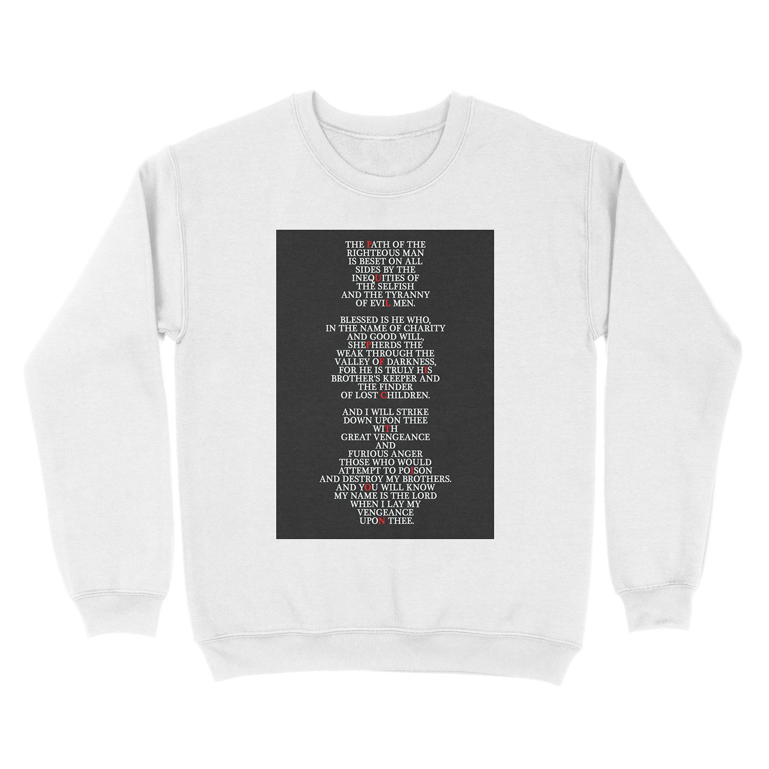 Pulp Fiction - Ezekiel 25:17 Unisex Crewneck Sweatshirt - Image 2