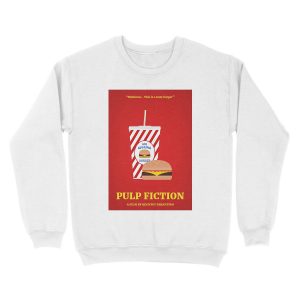 Alternative view of Pulp Fiction film poster Unisex Crewneck Sweatshirt