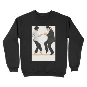 Pulp Fiction Twist Dance | Pop Culture Art Unisex Crewneck Sweatshirt