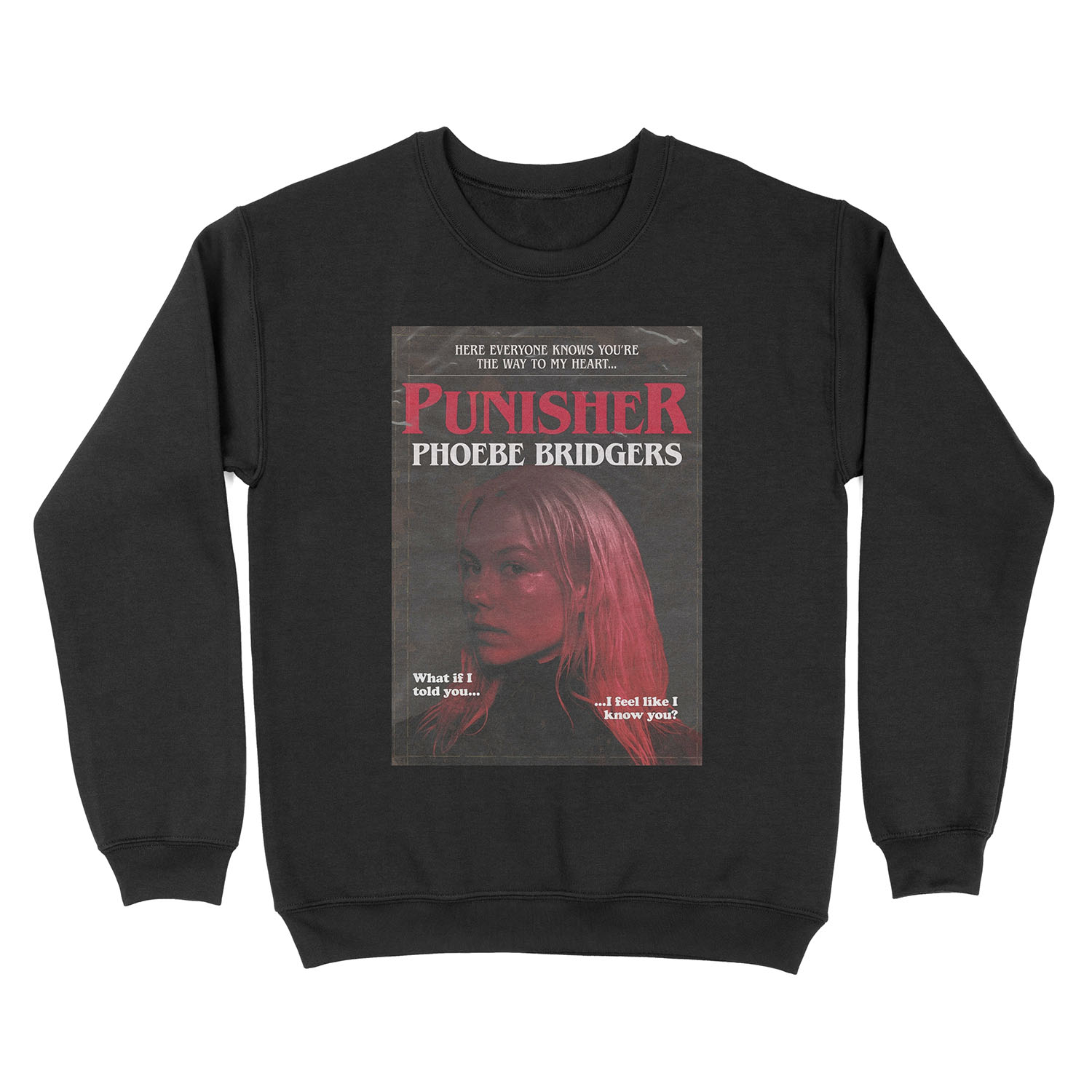 Punisher by Phoebe Bridgers But It's a 1980s Stephen King Novel Unisex Crewneck Sweatshirt