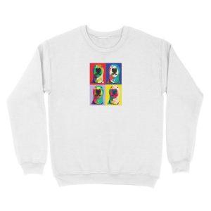 Alternative view of '@PupperNelson: Pop Art Unisex Crewneck Sweatshirt