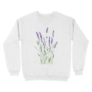 Alternative view of purple lavender Unisex Crewneck Sweatshirt