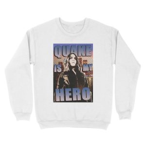 Alternative view of Quake Is My Hero Unisex Crewneck Sweatshirt
