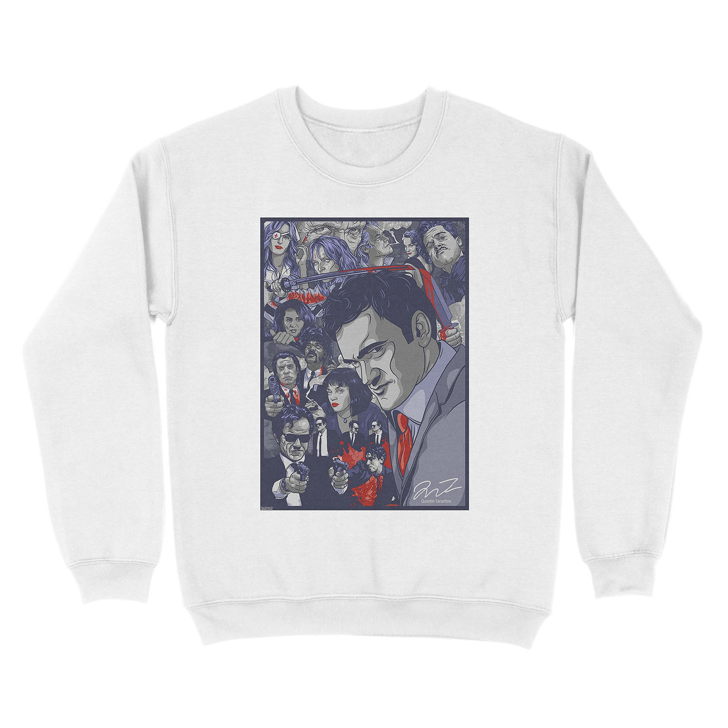 Quentin Tarantino Filmography Unisex Crewneck Sweatshirt - Image 2