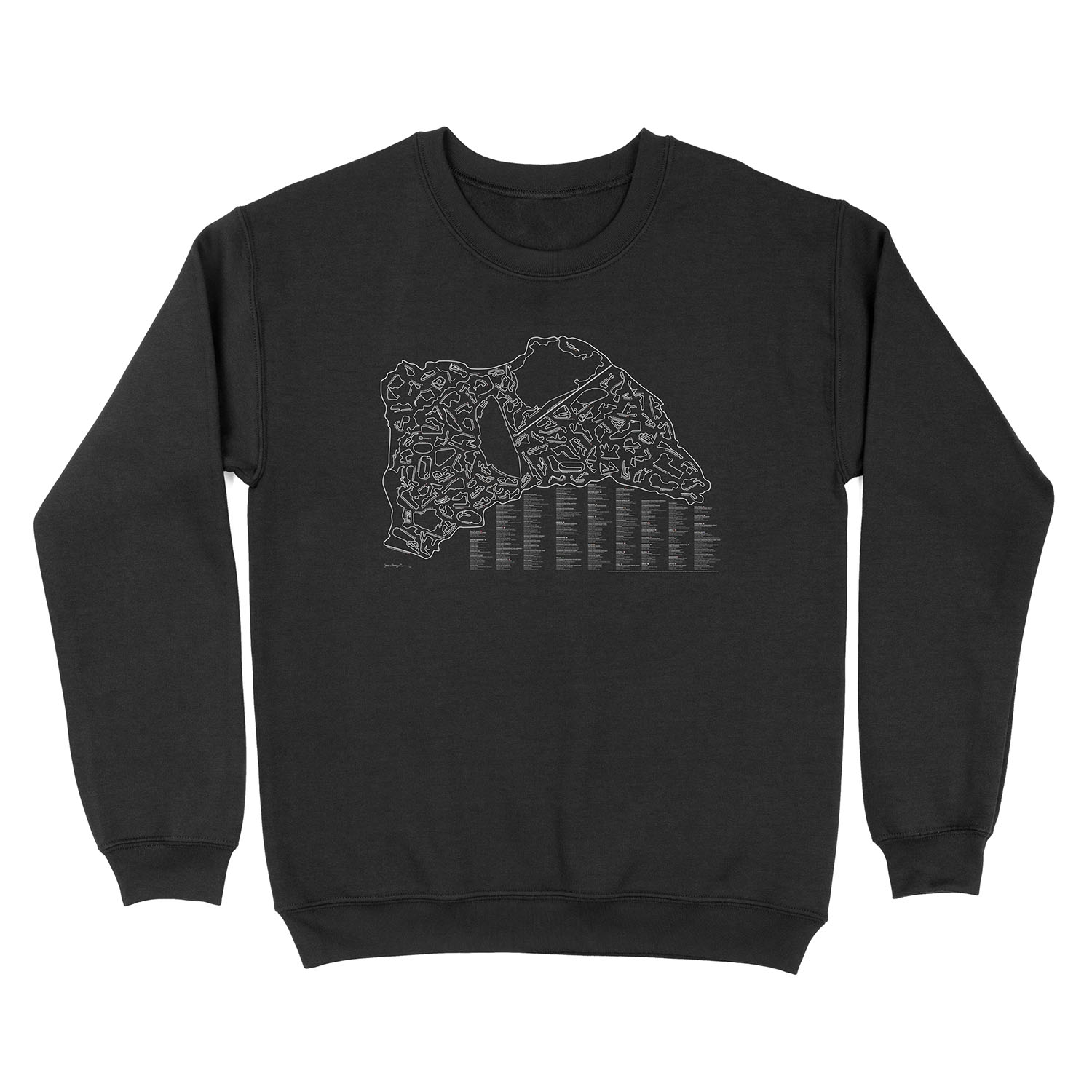 Race Tracks to Scale (Inverted) Unisex Crewneck Sweatshirt