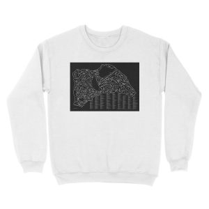 Alternative view of Race Tracks to Scale (Inverted) Unisex Crewneck Sweatshirt