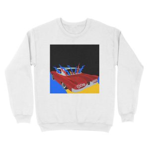 Alternative view of radio static Unisex Crewneck Sweatshirt