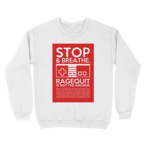 Alternative view of Ragequit PSA Unisex Crewneck Sweatshirt