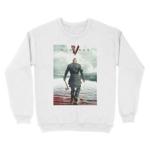 Alternative view of Ragnar Lothbrok Vikings Unisex Crewneck Sweatshirt