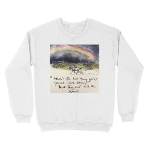 Alternative view of Rainbow After The Storm - Charlie Mackesy Unisex Crewneck Sweatshirt