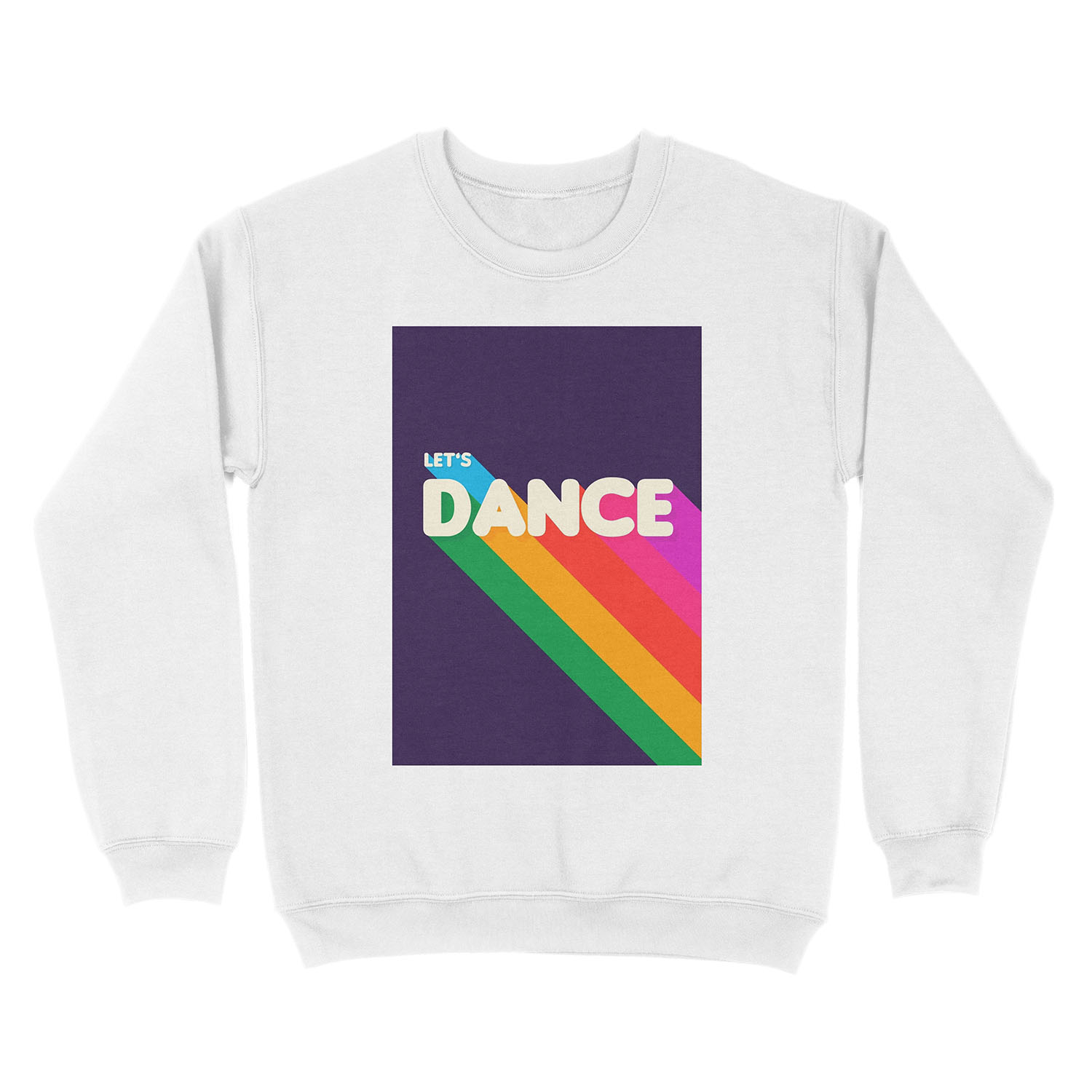 Rainbow dance typography Unisex Crewneck Sweatshirt - Image 2