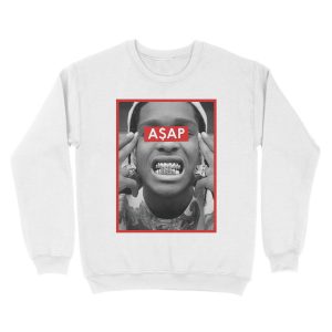 Alternative view of Rap Greats - A$AP Unisex Crewneck Sweatshirt