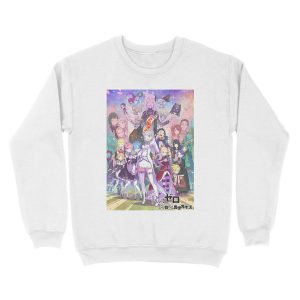 Alternative view of Re Zero Strating Life in Another World Unisex Crewneck Sweatshirt