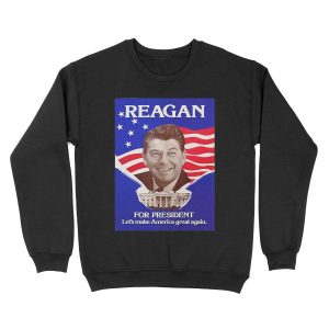 Reagan Bush '84 Retro Logo Red White Blue Election Ronald George 1984 84 Unisex Crewneck Sweatshirt