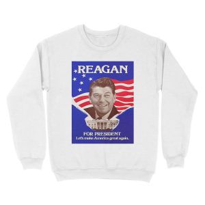 Alternative view of Reagan Bush '84 Retro Logo Red White Blue Election Ronald George 1984 84 Unisex Crewneck Sweatshirt