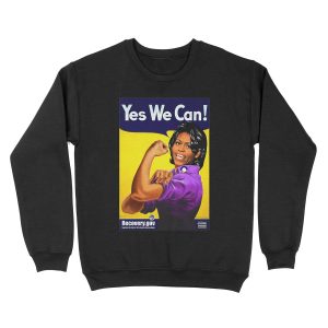 Recovery.gov Michelle Obama as Rosie The Riveter Unisex Crewneck Sweatshirt