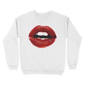Alternative view of Red Lips Unisex Crewneck Sweatshirt