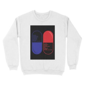 Alternative view of Red pill Blue pill Unisex Crewneck Sweatshirt