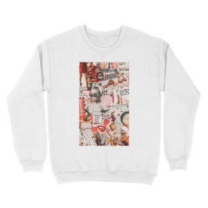 Alternative view of red retro collage Unisex Crewneck Sweatshirt