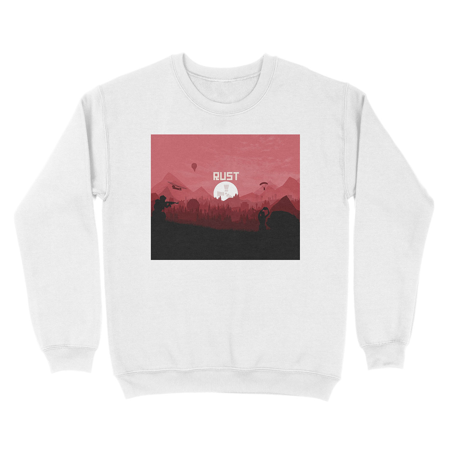 Red Rust Unisex Crewneck Sweatshirt - Image 2