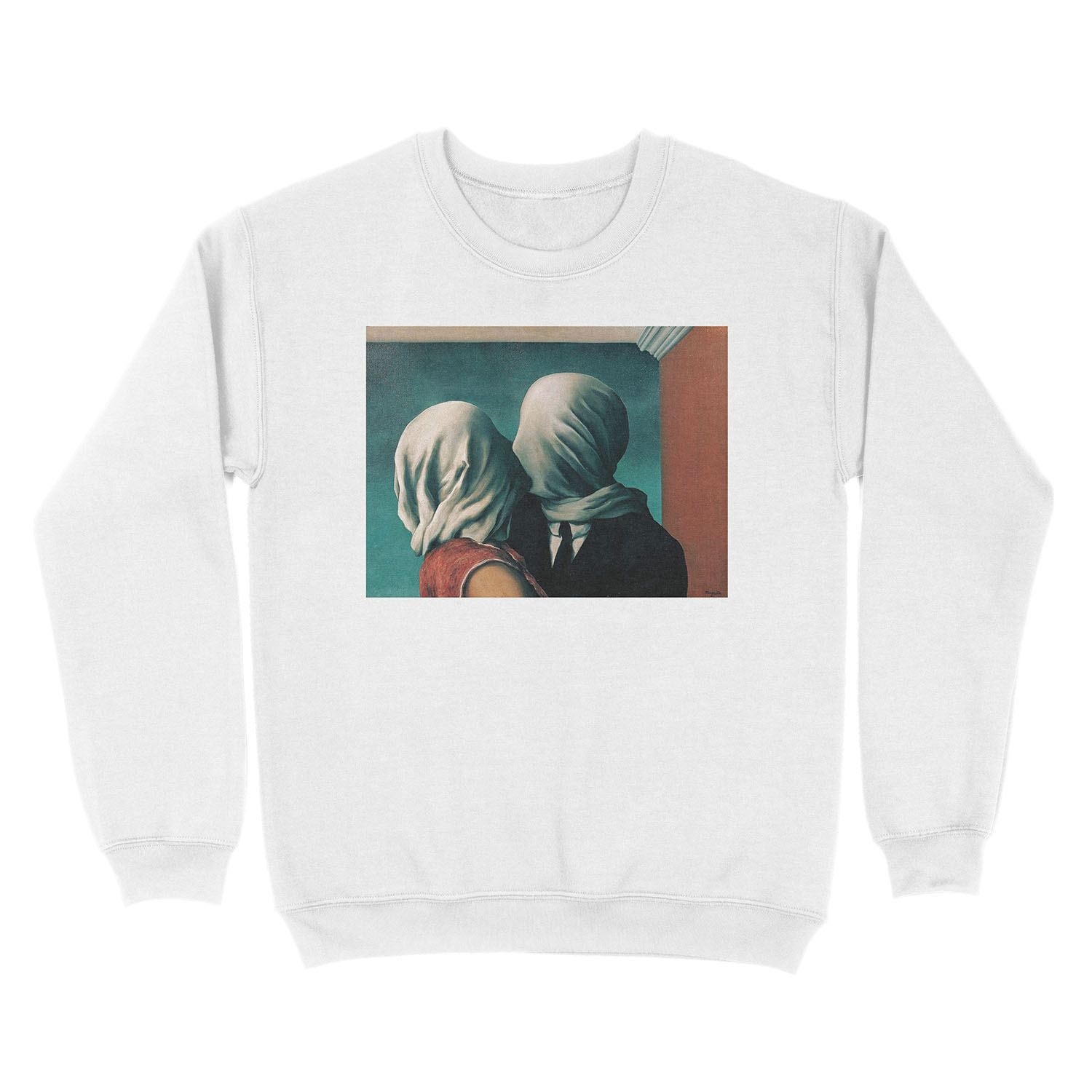 Rene Magritte The Lovers Unisex Crewneck Sweatshirt - Image 2