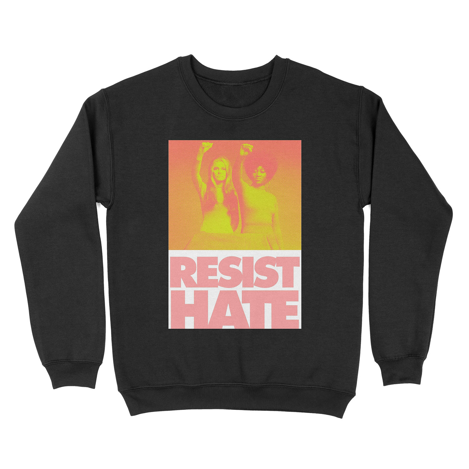 Resist Hate - Gloria Steinem and Dorothy PItman Hughes Unisex Crewneck Sweatshirt