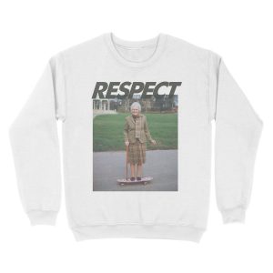 Alternative view of Respect the Skater Unisex Crewneck Sweatshirt