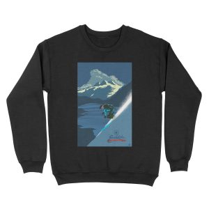 Retro ski print Revelstoke Unisex Crewneck Sweatshirt