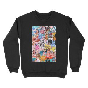 retro summer collage Unisex Crewneck Sweatshirt