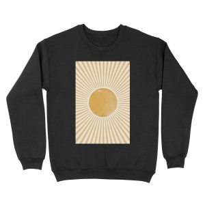 Retro Sun Mid Century Modern Unisex Crewneck Sweatshirt