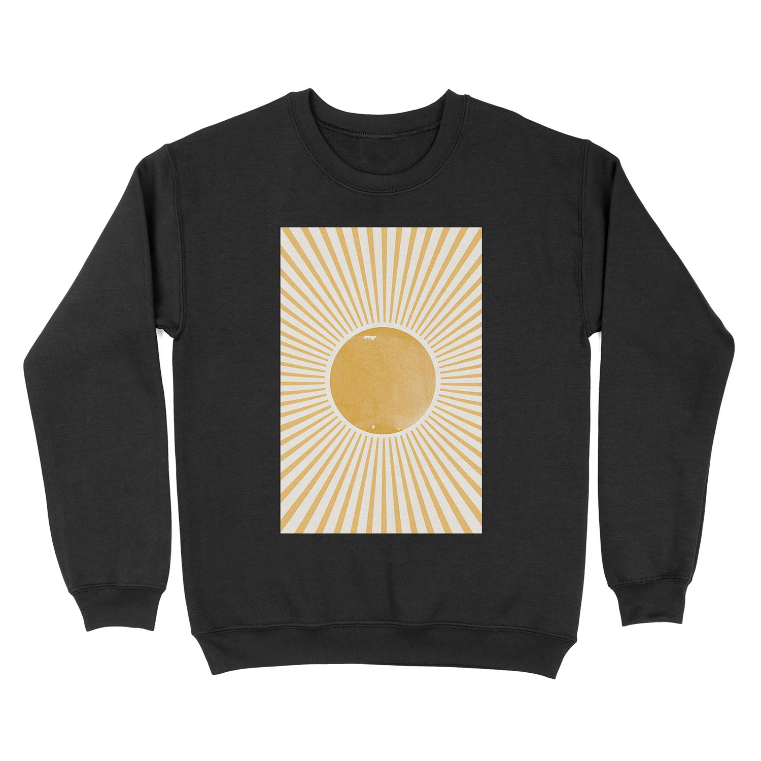 Retro Sun Mid Century Modern Unisex Crewneck Sweatshirt