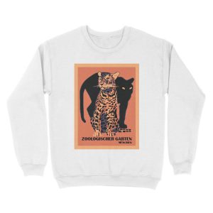 Alternative view of Retro vintage Munich Zoo big cats Unisex Crewneck Sweatshirt
