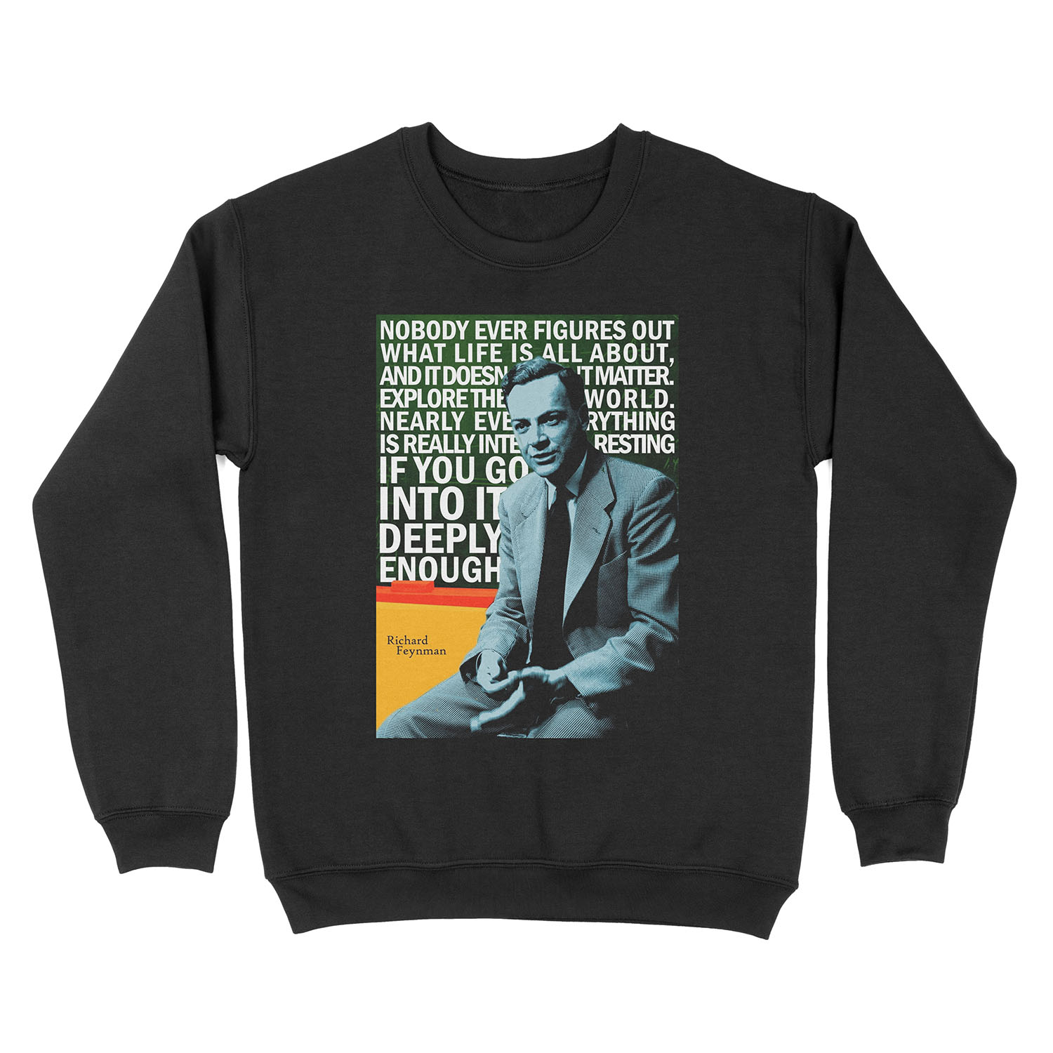 Richard Feynman Unisex Crewneck Sweatshirt