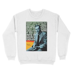 Alternative view of Richard Feynman Unisex Crewneck Sweatshirt