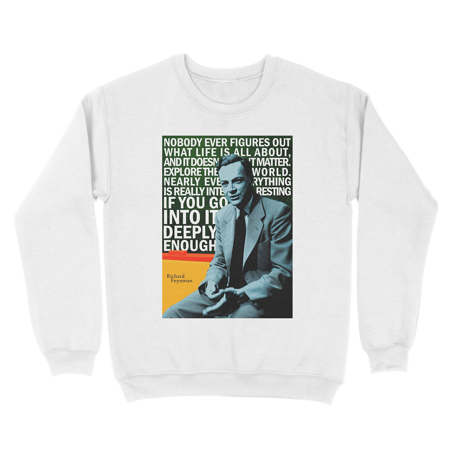Richard Feynman Unisex Crewneck Sweatshirt - Image 2