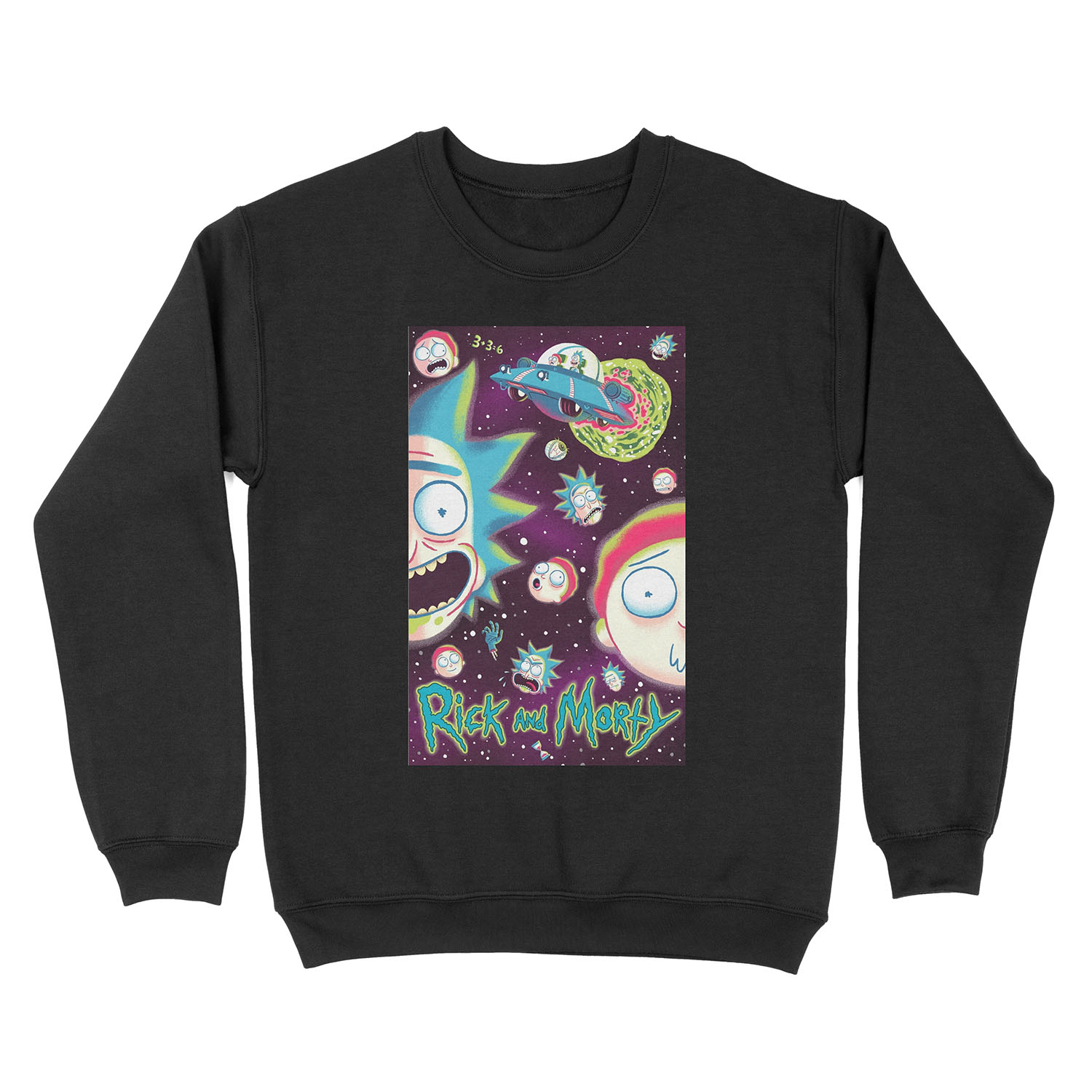 Rick and Morty Galaxy Unisex Crewneck Sweatshirt