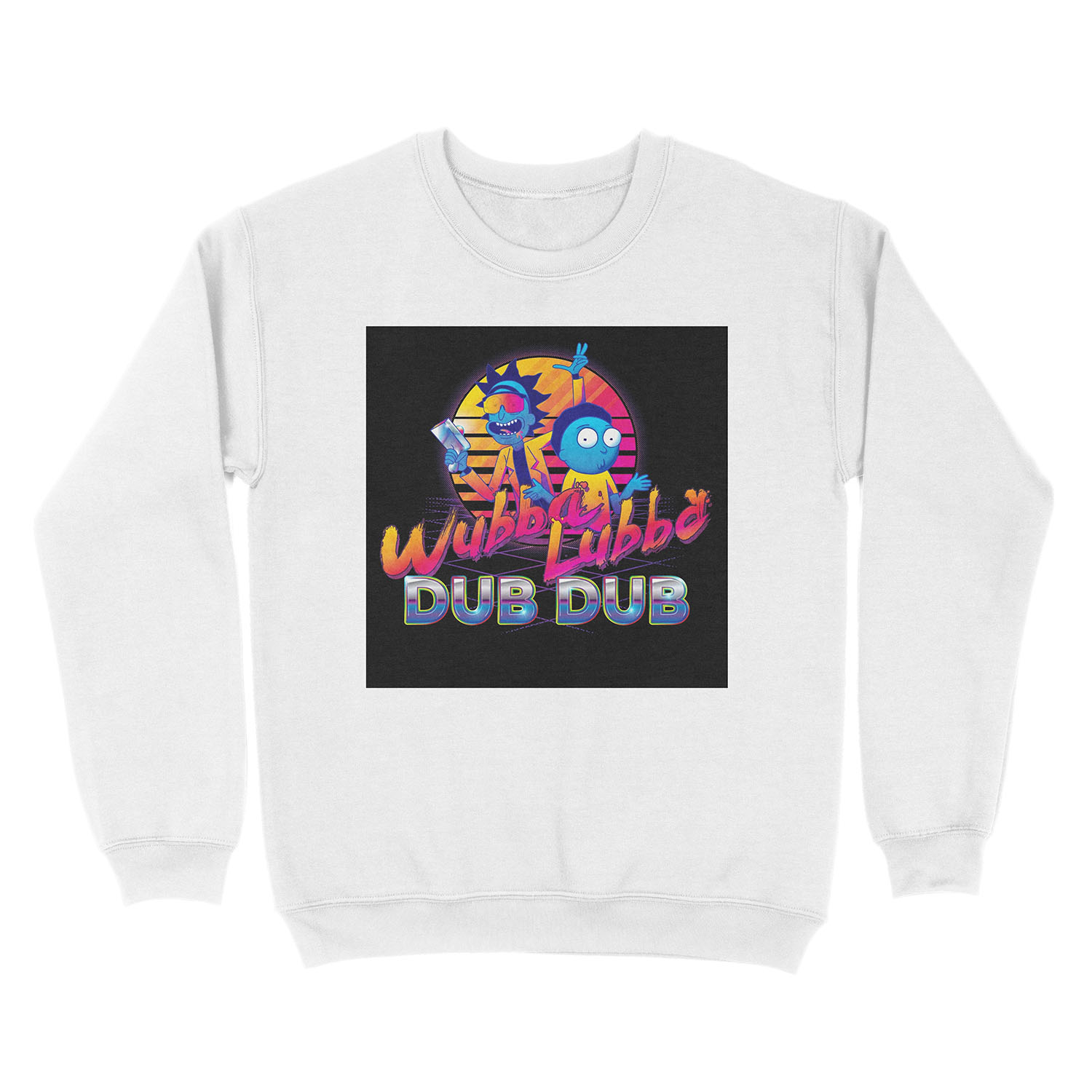 Rick and Morty Neon Unisex Crewneck Sweatshirt - Image 2