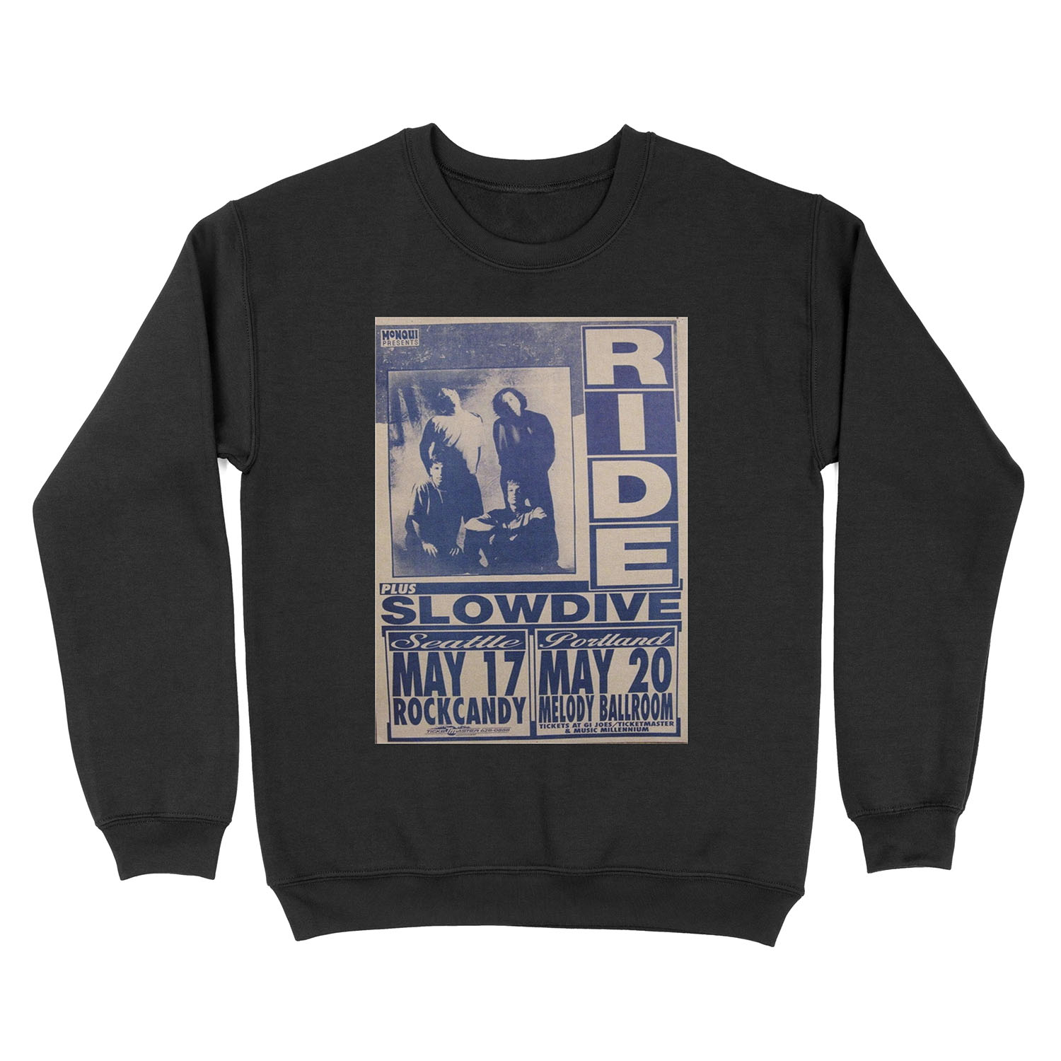 Ride, Slowdive- Shoegaze Tour Unisex Crewneck Sweatshirt