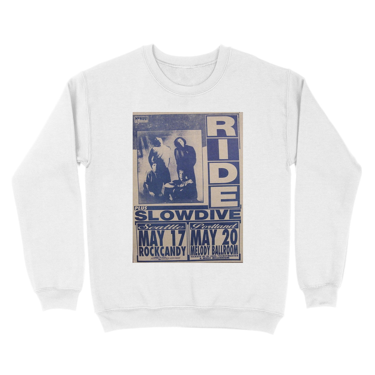 Ride, Slowdive- Shoegaze Tour Unisex Crewneck Sweatshirt - Image 2