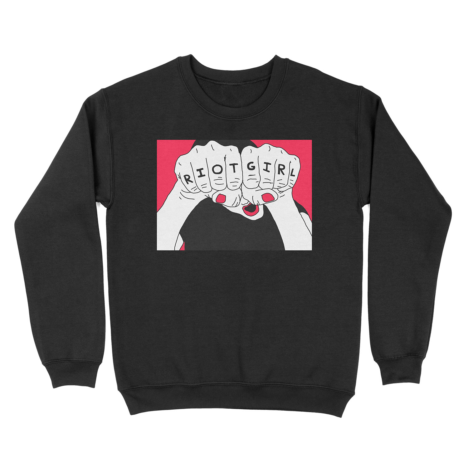 Riot Girl Unisex Crewneck Sweatshirt