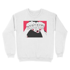Alternative view of Riot Girl Unisex Crewneck Sweatshirt