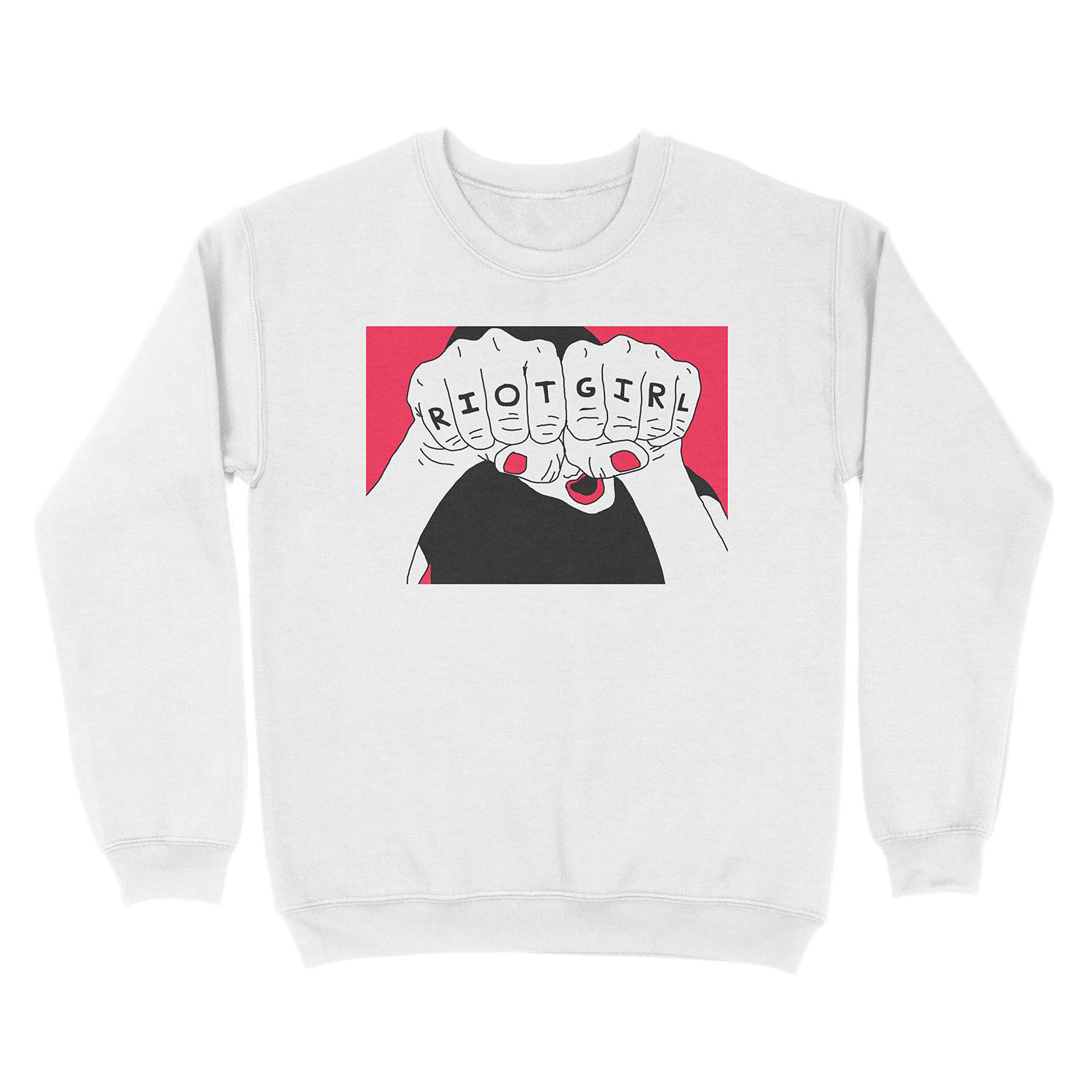 Riot Girl Unisex Crewneck Sweatshirt - Image 2