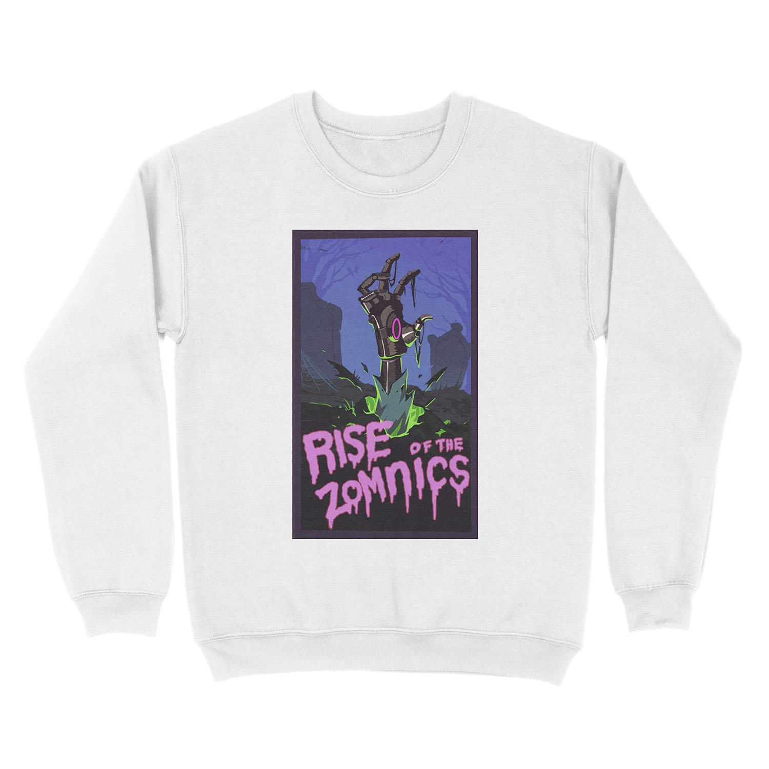 Rise of the zomnic Unisex Crewneck Sweatshirt - Image 2