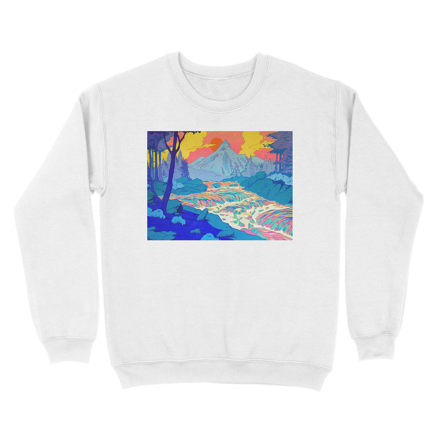 River Unisex Crewneck Sweatshirt - Image 2